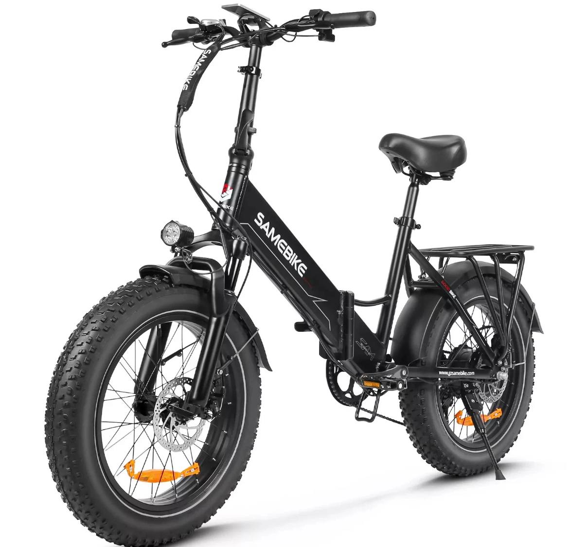 SAMEBIKE LOTDM200-II 20in Folding Electric Bike 48V 13ah Fat Tire E-Bike W/NFC